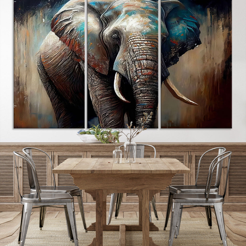 Edit-Images-Wild Elephant Wall Art Canvas Print
