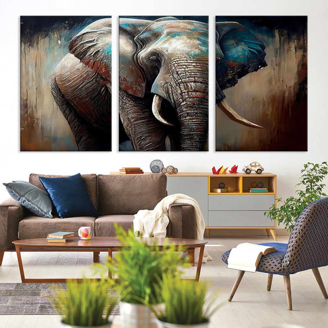 Edit-Images-Wild Elephant Wall Art Canvas Print