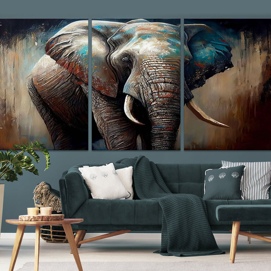 Edit-Images-Wild Elephant Wall Art Canvas Print