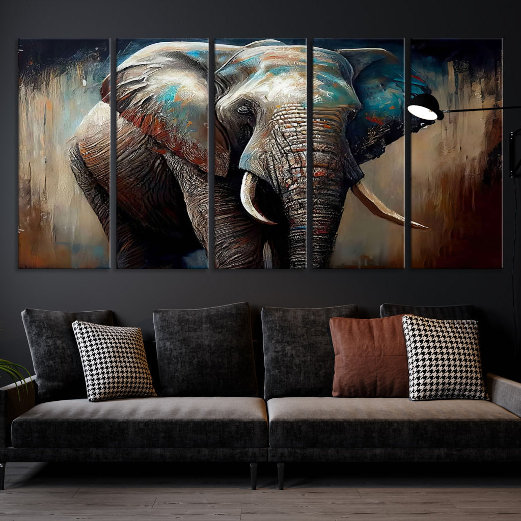 Edit-Images-Wild Elephant Wall Art Canvas Print
