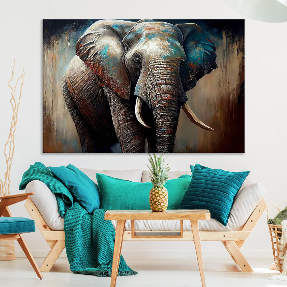 Edit-Images-Wild Elephant Wall Art Canvas Print
