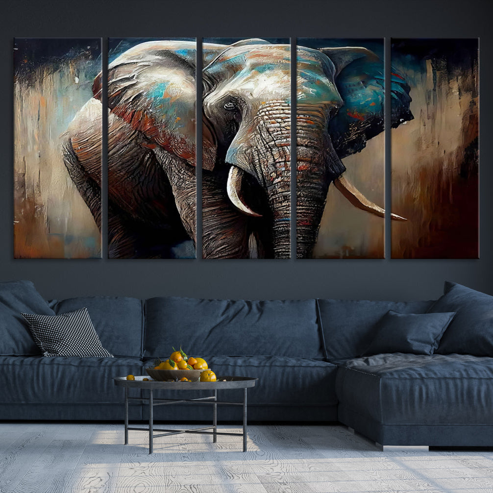 Edit-Images-Wild Elephant Wall Art Canvas Print