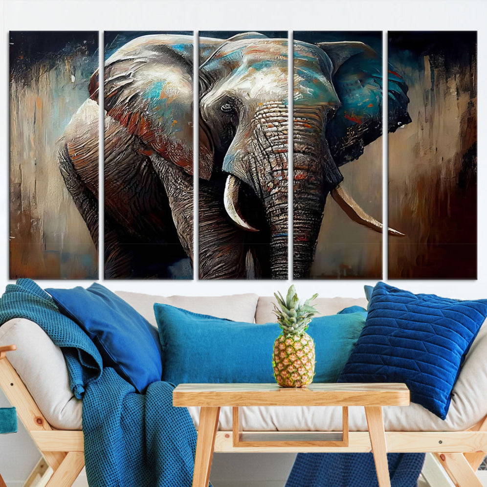Edit-Images-Wild Elephant Wall Art Canvas Print