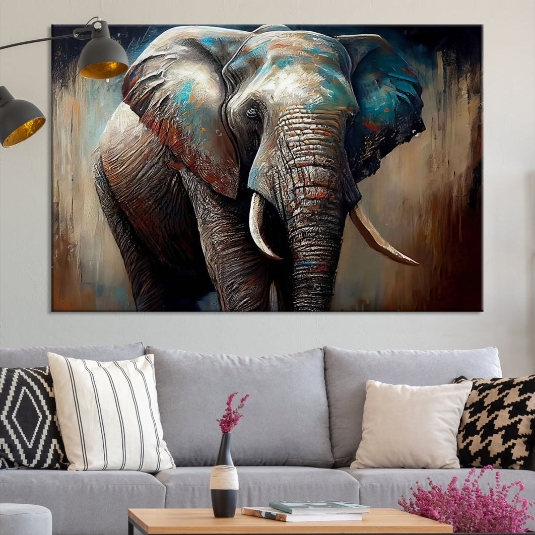 Edit-Images-Wild Elephant Wall Art Canvas Print