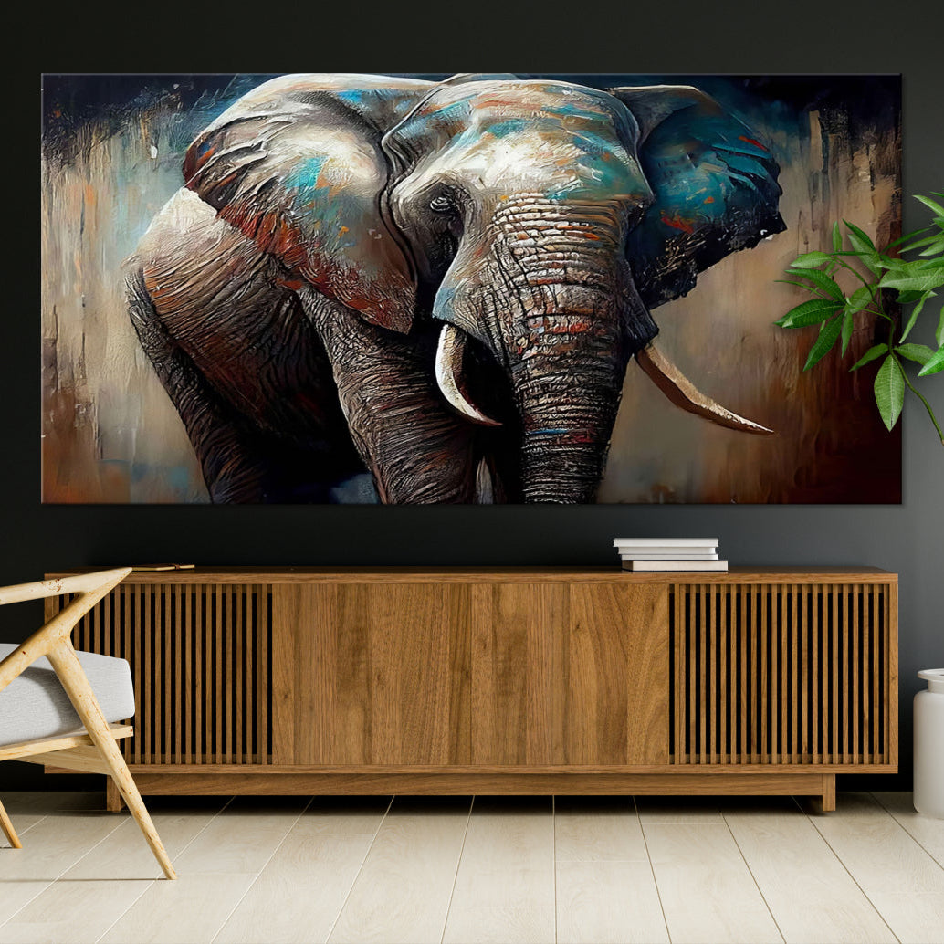 Edit-Images-Wild Elephant Wall Art Canvas Print
