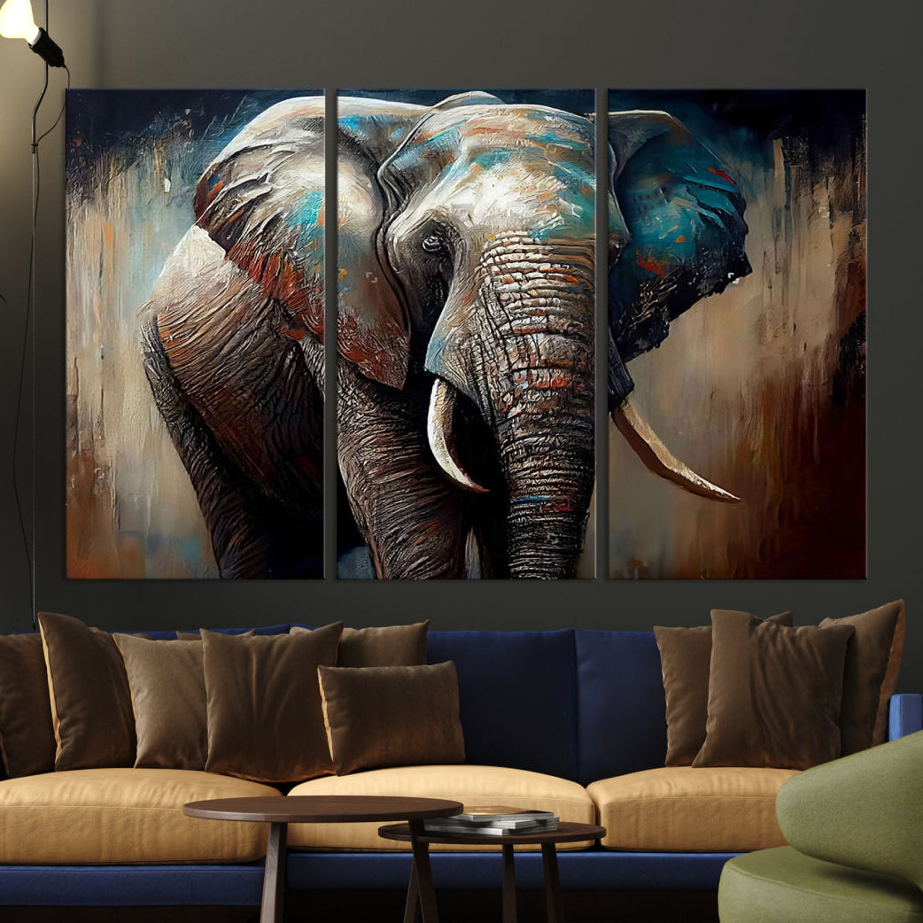 Edit-Images-Wild Elephant Wall Art Canvas Print