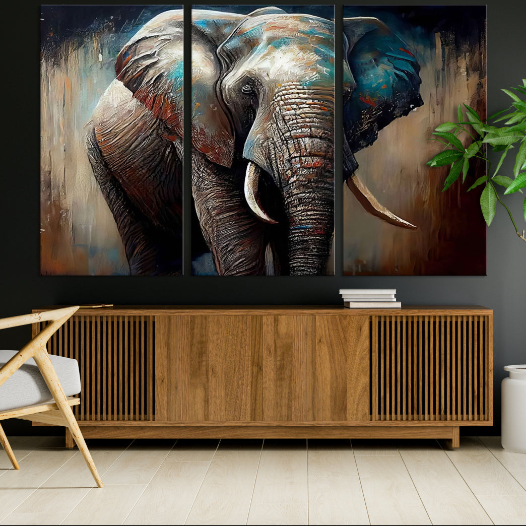 Edit-Images-Wild Elephant Wall Art Canvas Print