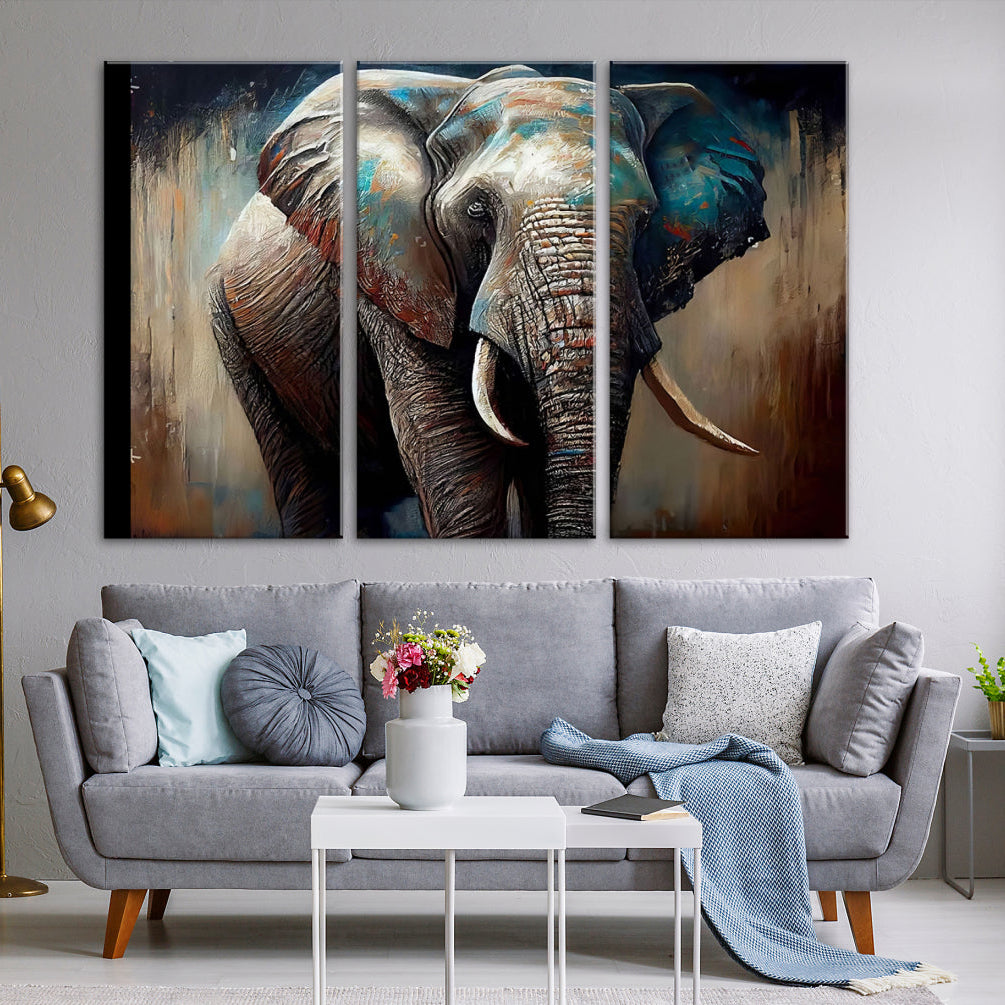 Edit-Images-Wild Elephant Wall Art Canvas Print