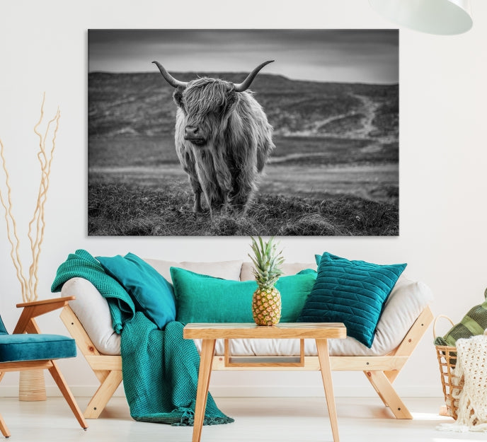 Art mural de vache Impression sur toile