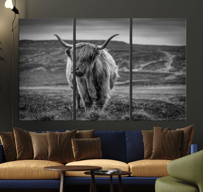 Art mural de vache Impression sur toile