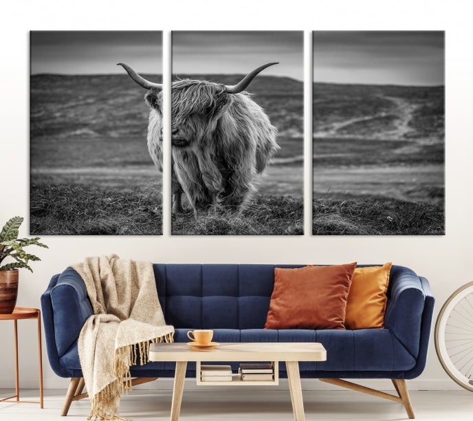 Cow Wall Art Wall Art Canvas Print