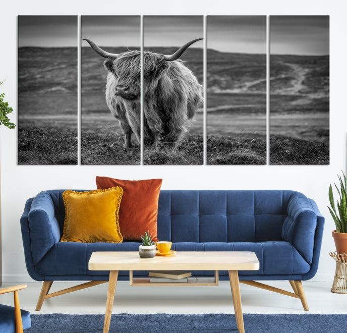 Cow Wall Art Wall Art Canvas Print