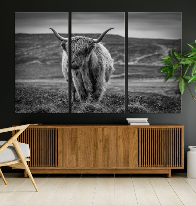 Cow Wall Art Wall Art Canvas Print