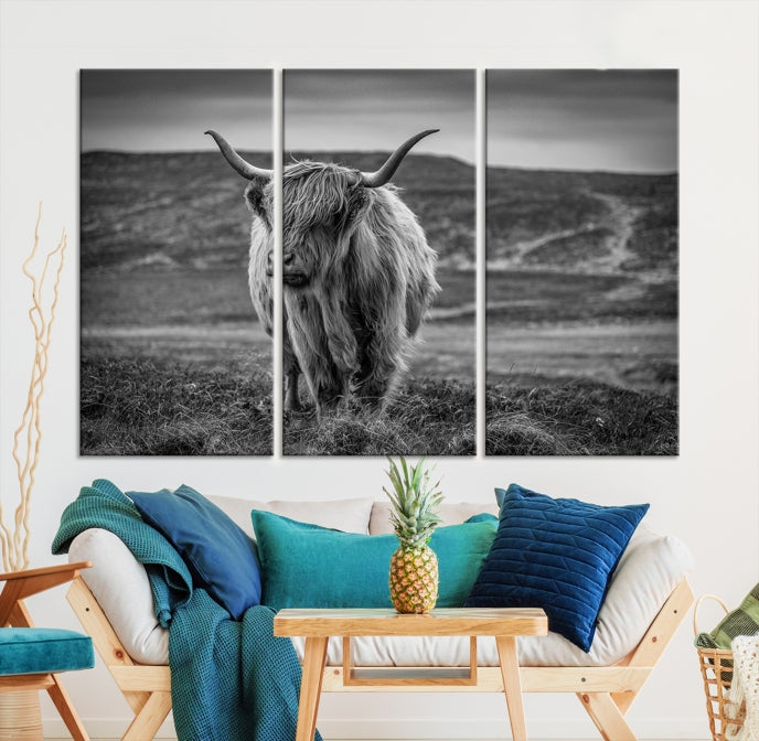 Art mural de vache Impression sur toile