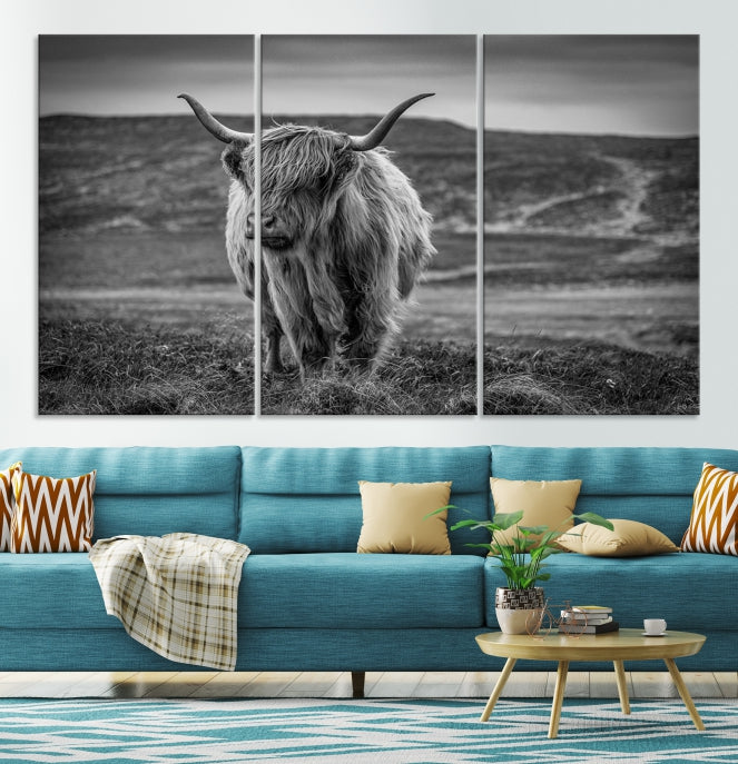 Art mural de vache Impression sur toile