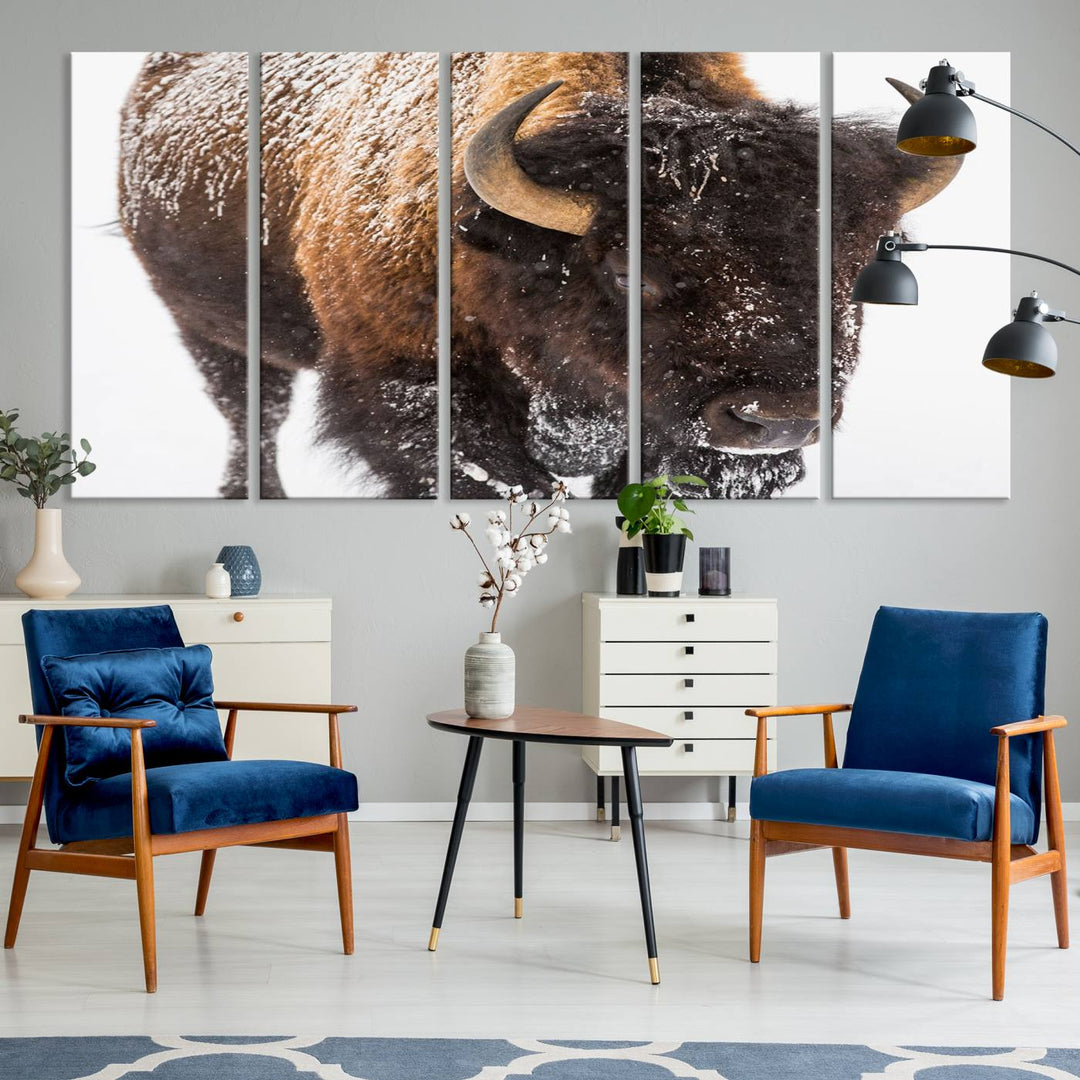 Bison Wall Art Canvas.