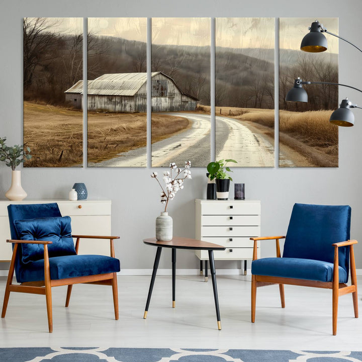 Vintage Barn for Farmhouse Wall Decor Canvas Print