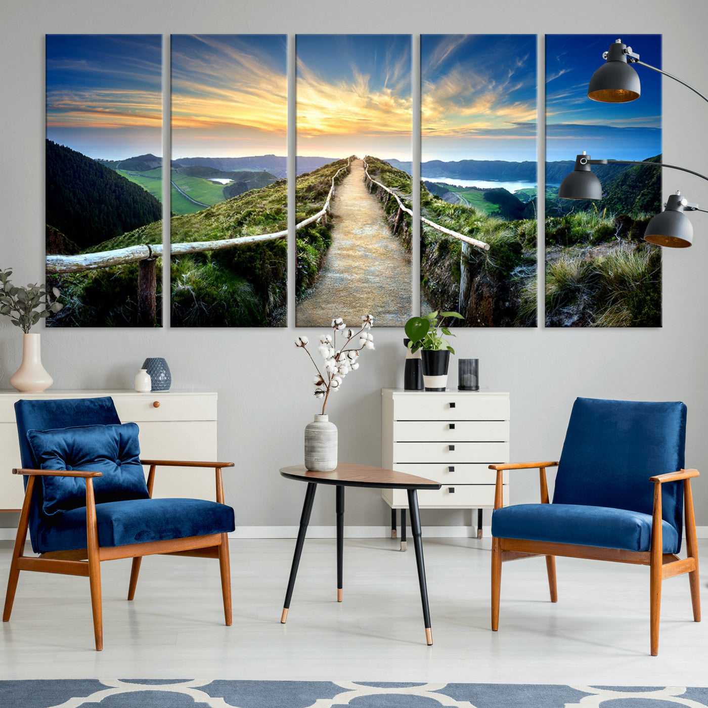 58887-MGV-CV-36X24-Mountain Landscape Wall Art Canvas Print