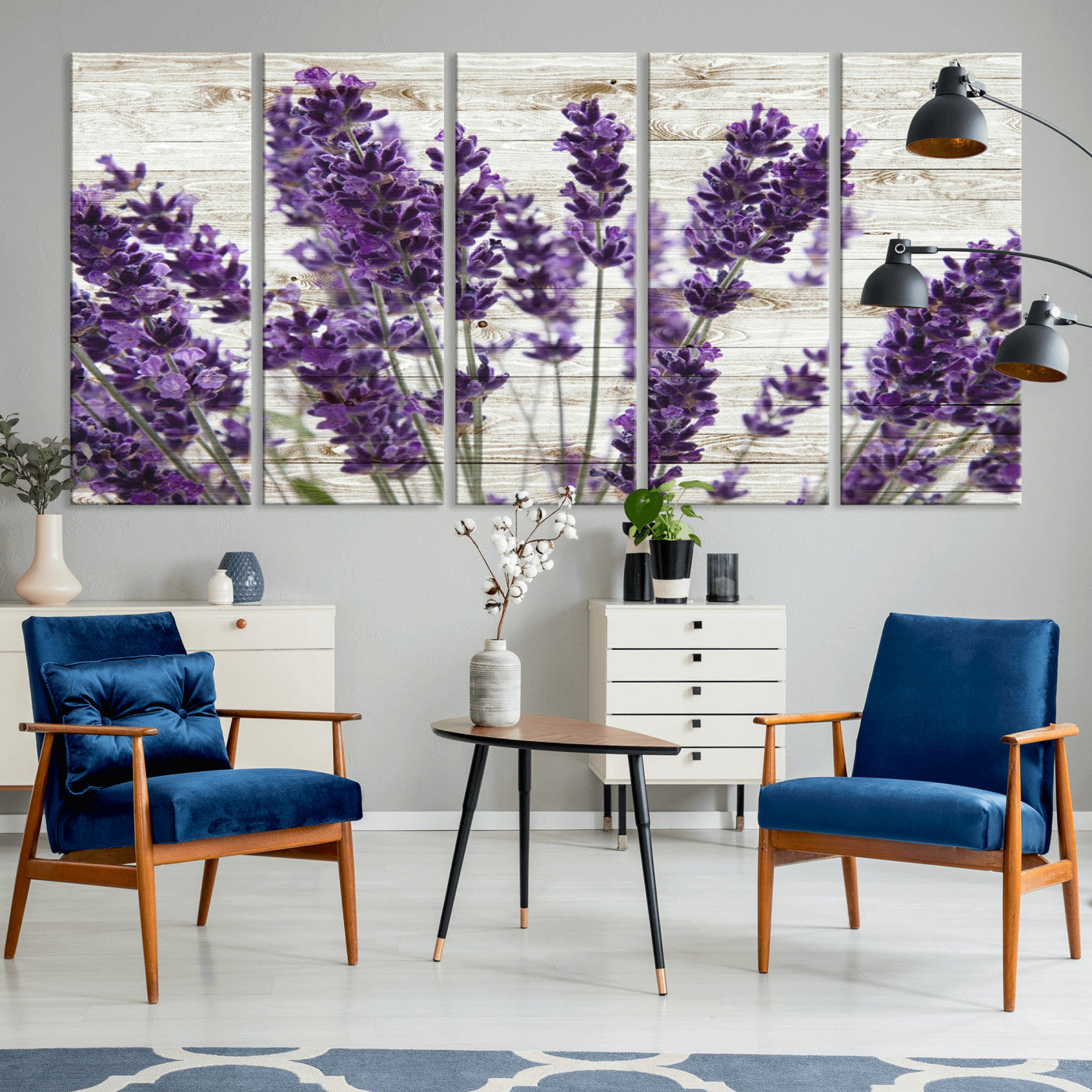 21208-MGV-CV-36X24-Lavender Herb Wall Art Canvas Print