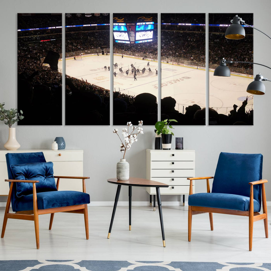 Canada Life Centre Wall Art | Winnipeg Jets Hockey Team Print | Canvas Print | Ready to Hang | Winnipeg Wall Decor