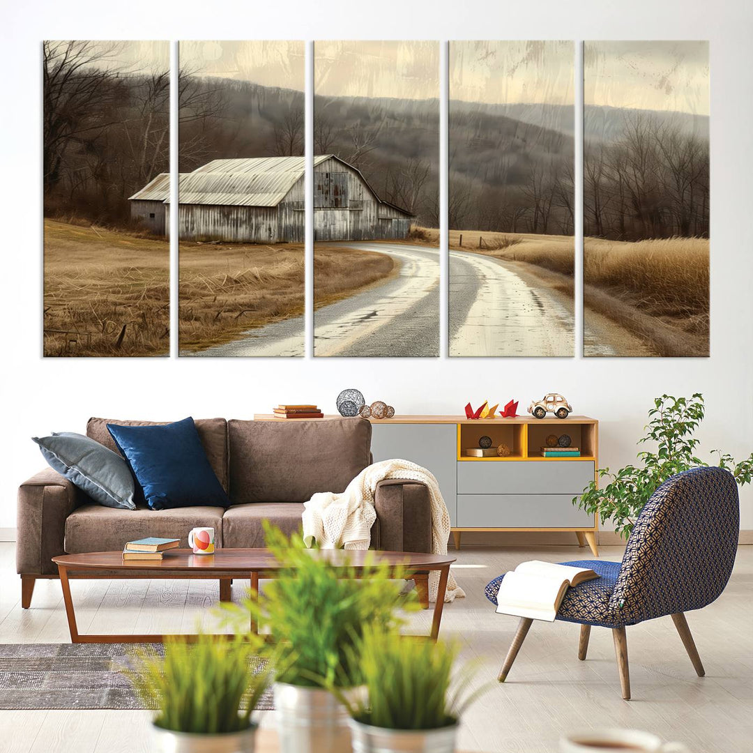 Vintage Barn for Farmhouse Wall Decor Canvas Print