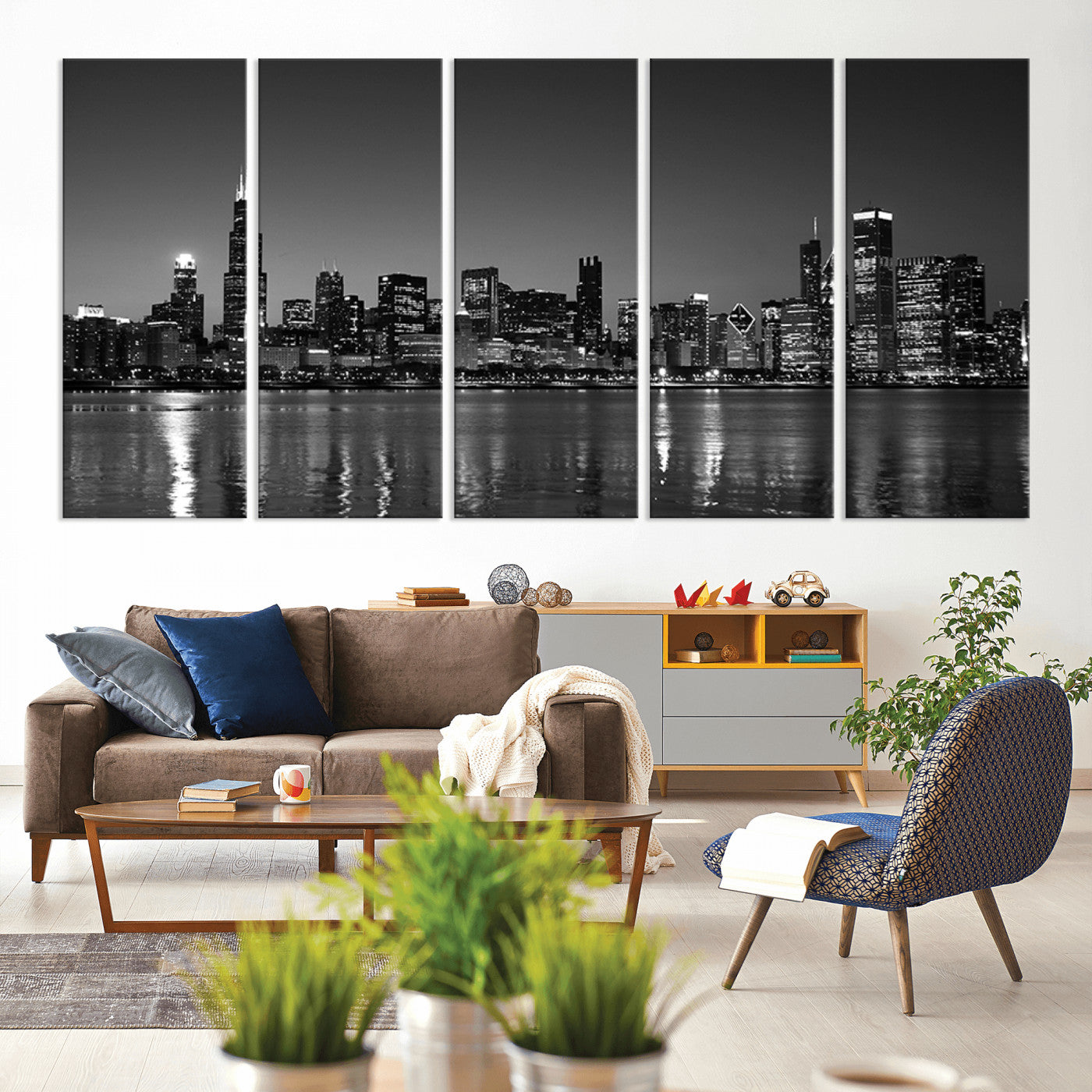 67435-MGV-CV-80X40-5P-Chicago Wall Art Canvas Print