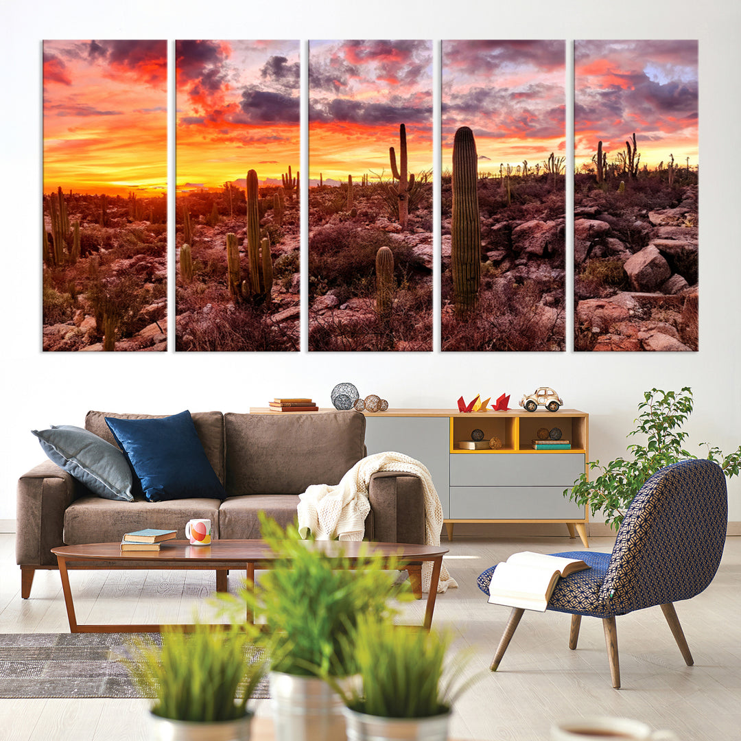 Arizona Desert Print, Western Cowboy Wall Art Print