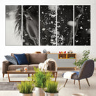 73281-MGV-CV-60X31-5P-Winter Horse Snow Wall Art Canvas Print