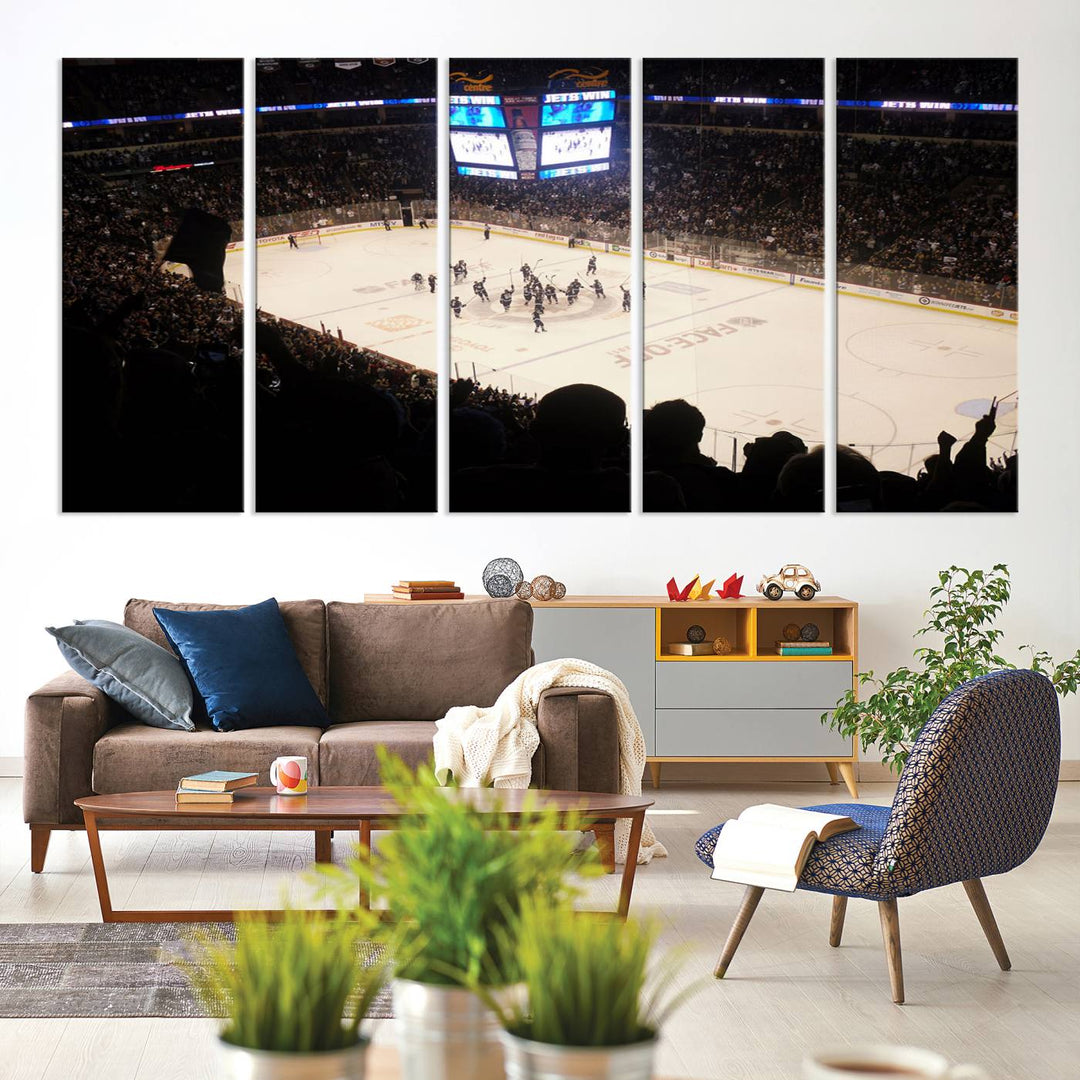 Canada Life Centre Wall Art | Winnipeg Jets Hockey Team Print | Canvas Print | Ready to Hang | Winnipeg Wall Decor