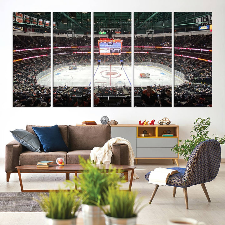 Honda Center California Anaheim Ducks Ice Hockey Stadium Wall Art Canvas Print