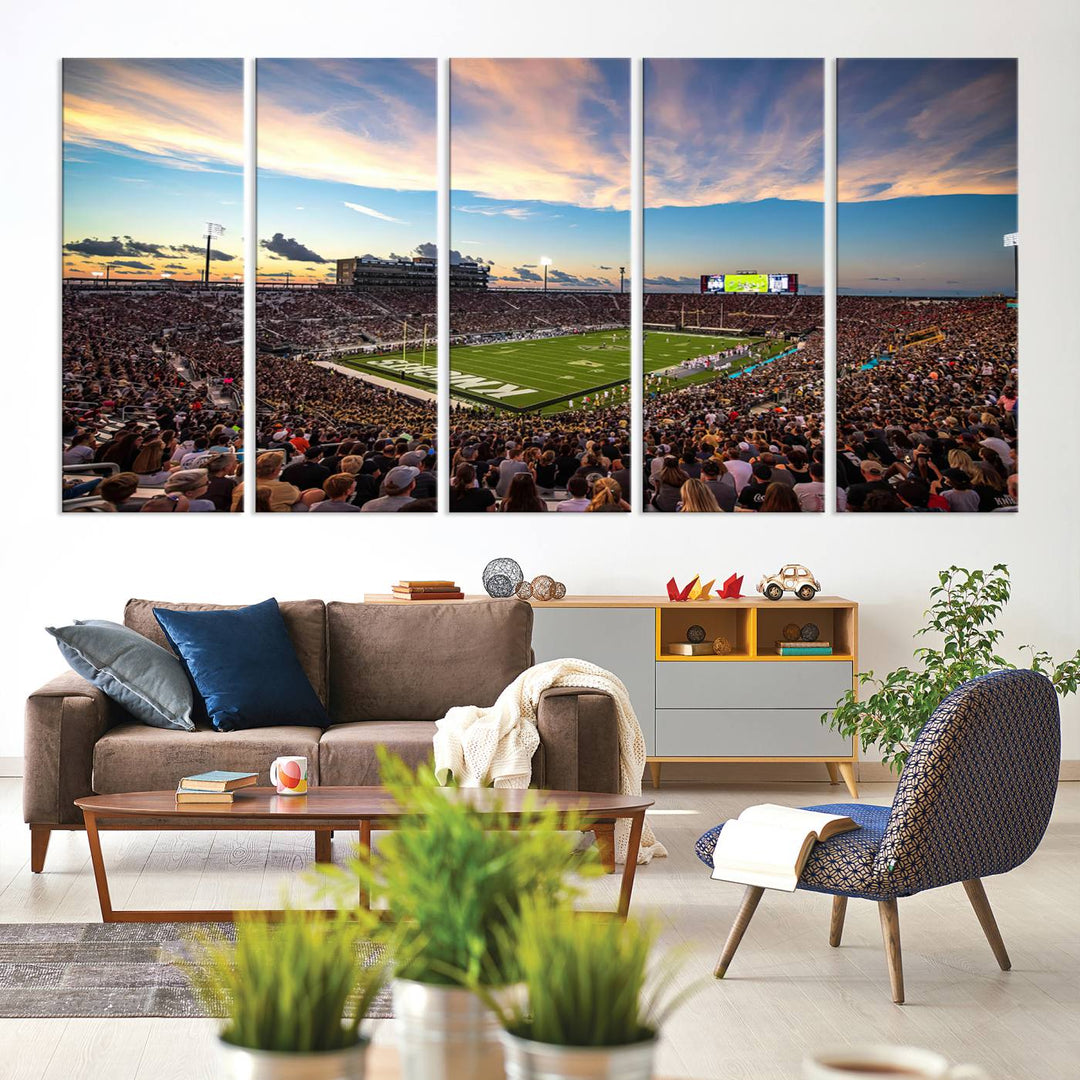 UCF Knights Football Team Print - Orlando FBC Mortgage Stadium Wall Art Canvas Print