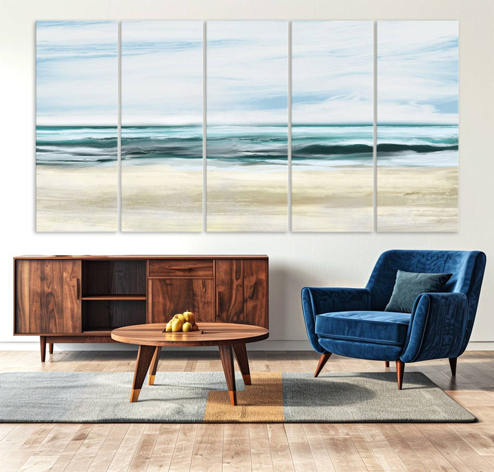 Ocean Abstract Wall Art Canvas Print.