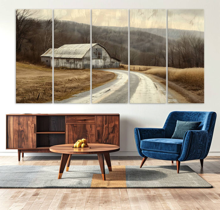 Vintage Barn for Farmhouse Wall Decor Canvas Print