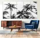 46641801-MGV-CV-40X27-Palm Wall Art Canvas Print, Framed Tropics Art Picture Print, Monochrome Perfect Minimalist Decor