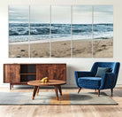 81812590-MGV-CV-36X24-Ocean Wall Art Canvas Print, Framed Coastal Canvas Art Picture Print, Moody Seascape Perfect Coastal Minimalist Decor Artwork