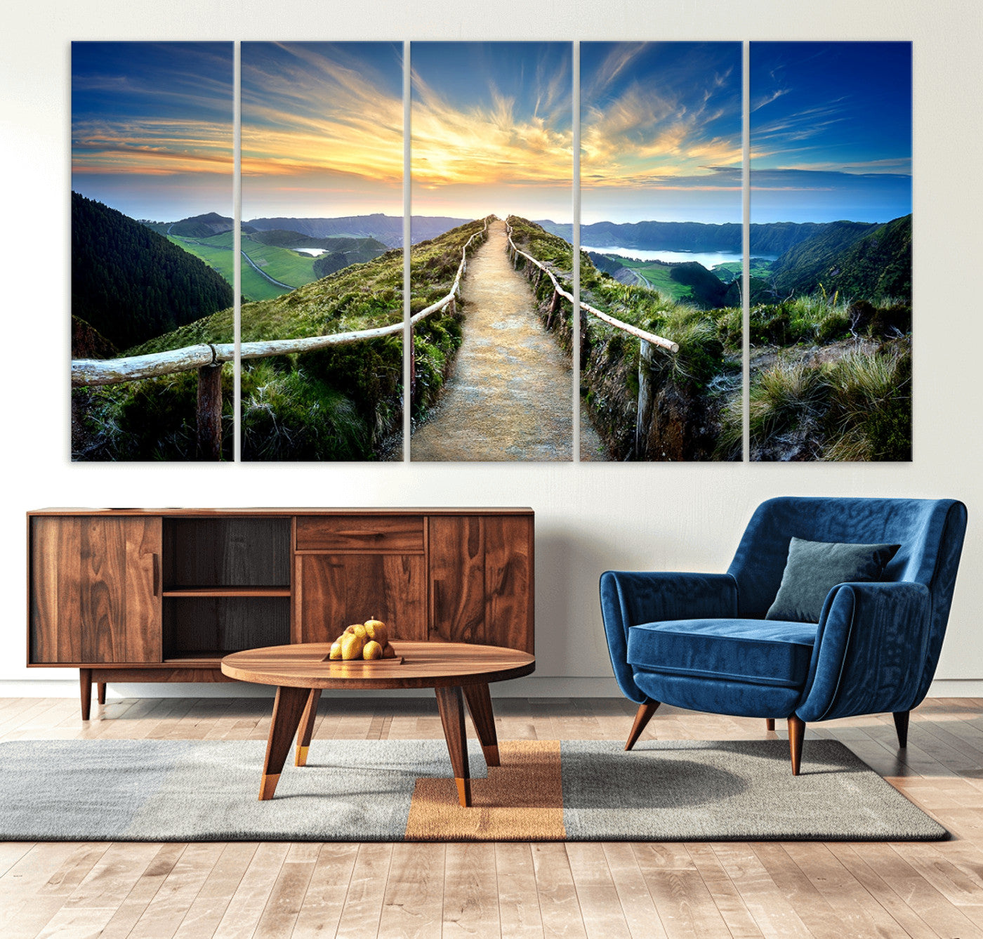 58887-MGV-CV-36X24-Mountain Landscape Wall Art Canvas Print