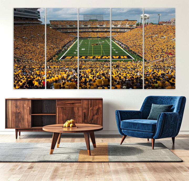 Kinnick Stadium - Iowa Hawkeyes Football Team Print - Iowa City Kinnick Stadium Wall Art Canvas Print