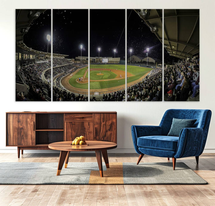 Olsen Field at Blue Bell Park - Texas A&M Aggies Baseball Stadium Wall Art Canvas Print