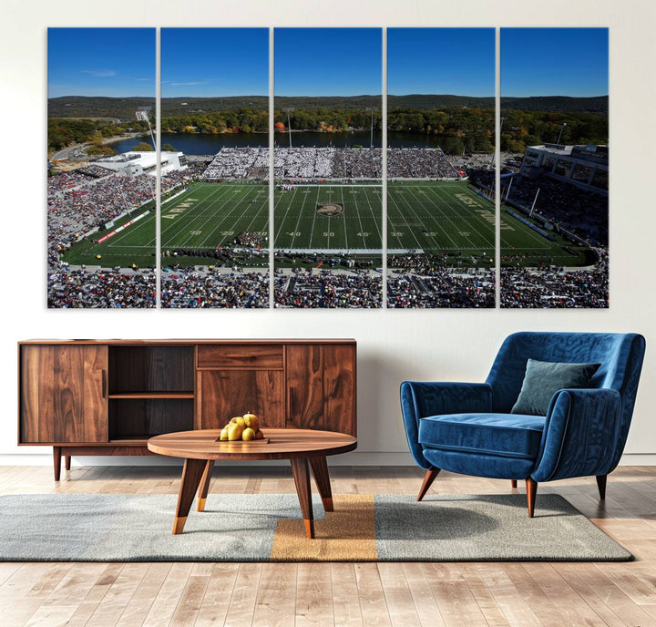 Army Black Knights Football Team Print - West Point Michie Stadium Wall Art Canvas Print