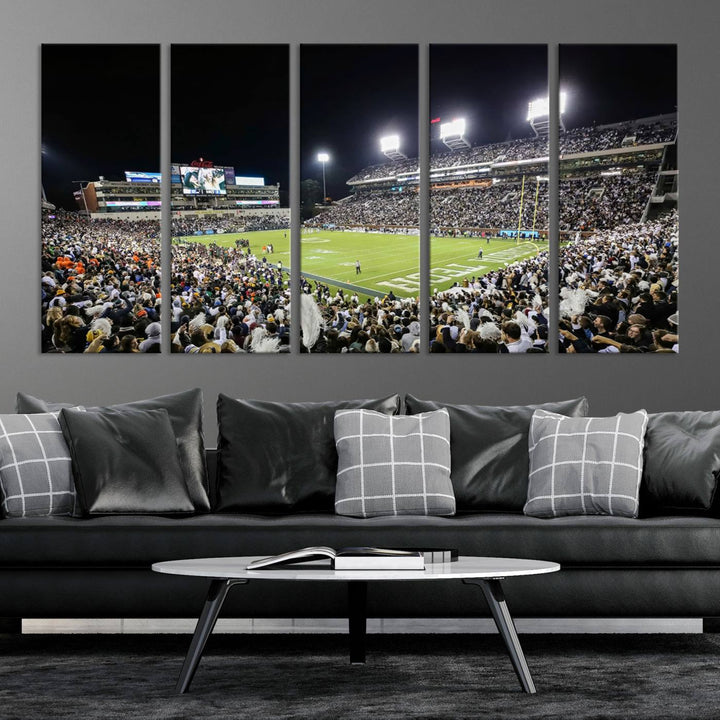 Georgia Tech Yellow Jackets Football Team Print - Atlanta Bobby Dodd Stadium Wall Art Canvas Print