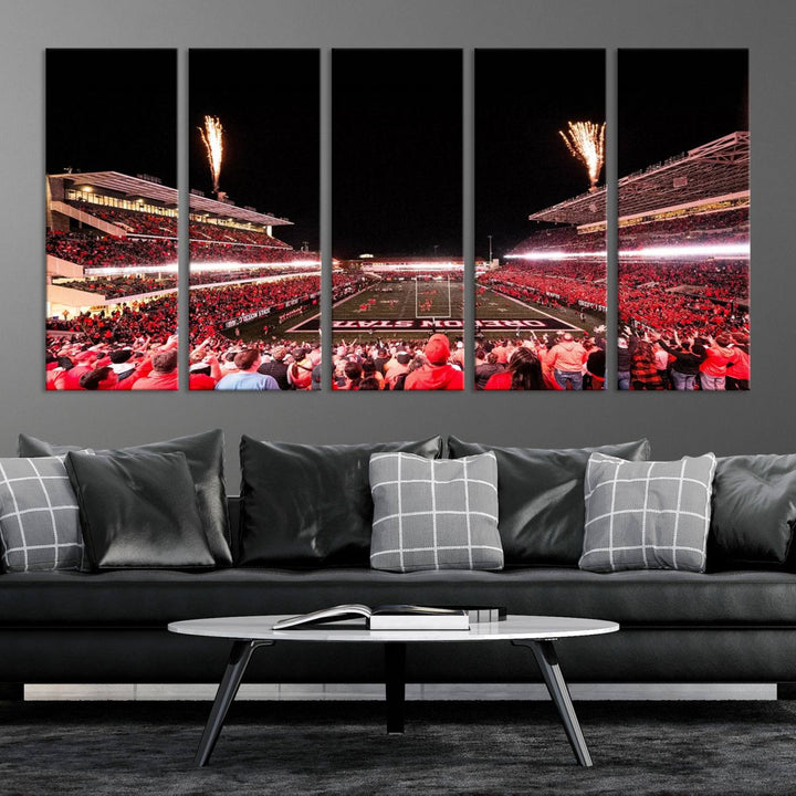 Oregon State Beavers Football Team Print - Corvallis Reser Stadium Wall Art Canvas Print