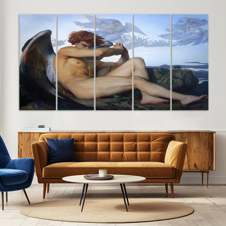 Fallen Angel Wall Art Canvas Print displayed above.