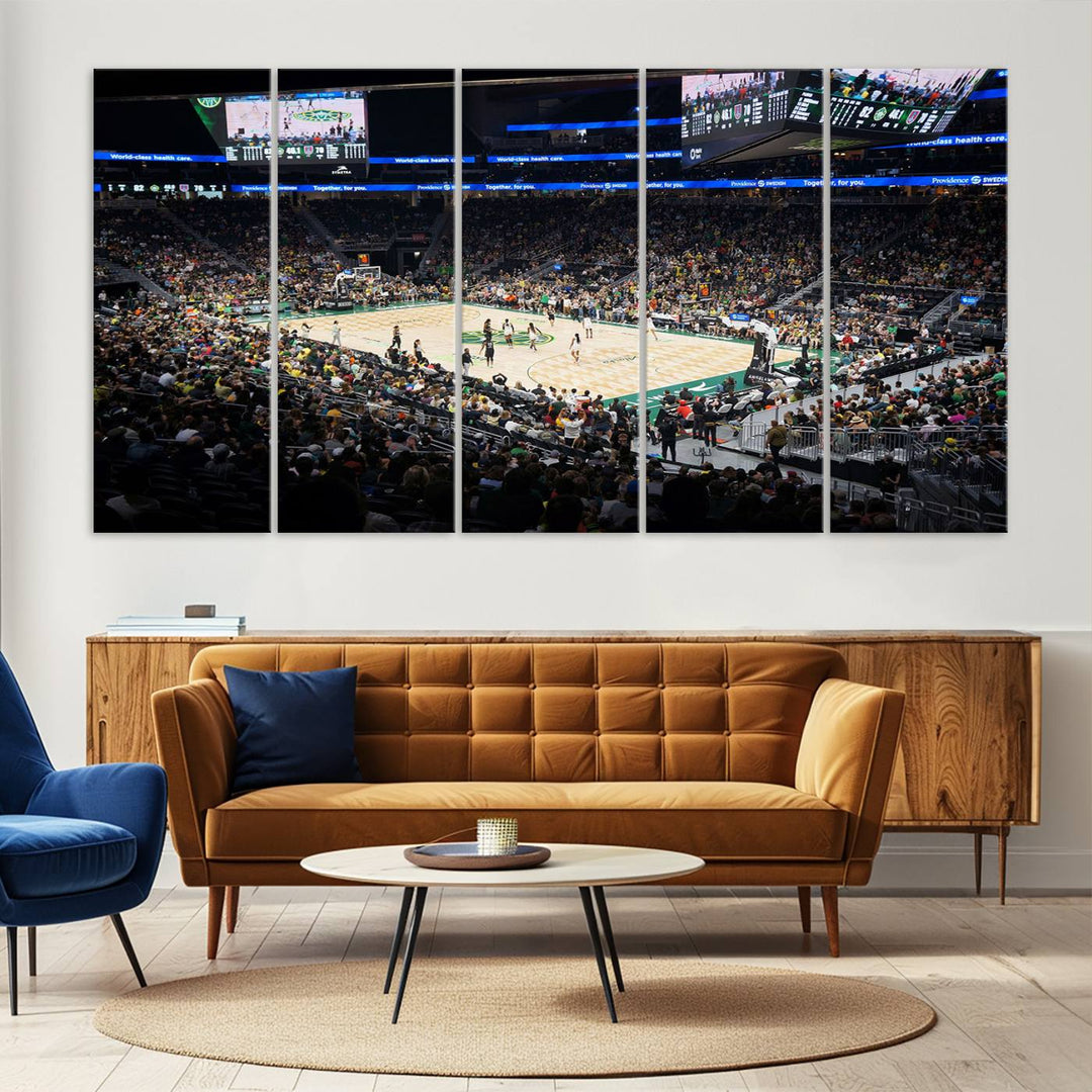 Climate Pledge Arena | Washington Seattle Kraken Hockey Stadium Wall Art | Canvas Print | Ready to Hang