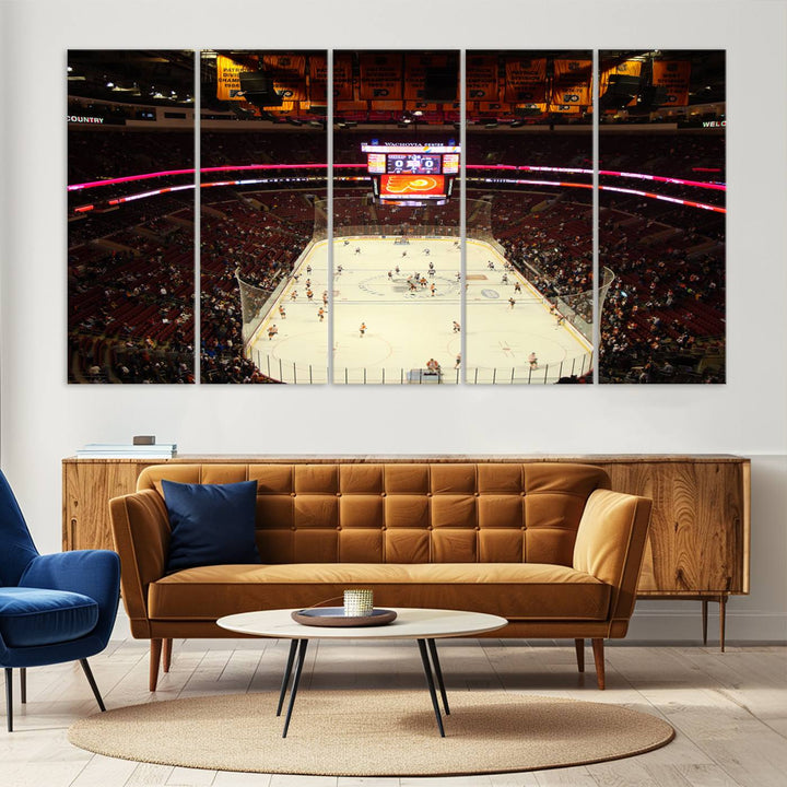 Wachovia Center Priort of Lyers Game Ice Hockey Stadium Wall Art Canvas Print