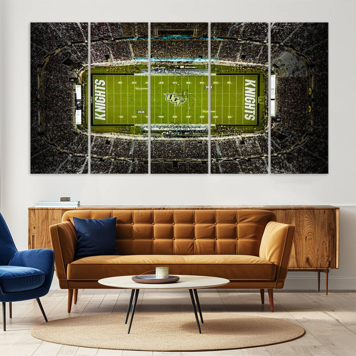 UCF Knights Football Team Print - Orlando FBC Mortgage Stadium Wall Art Canvas Print