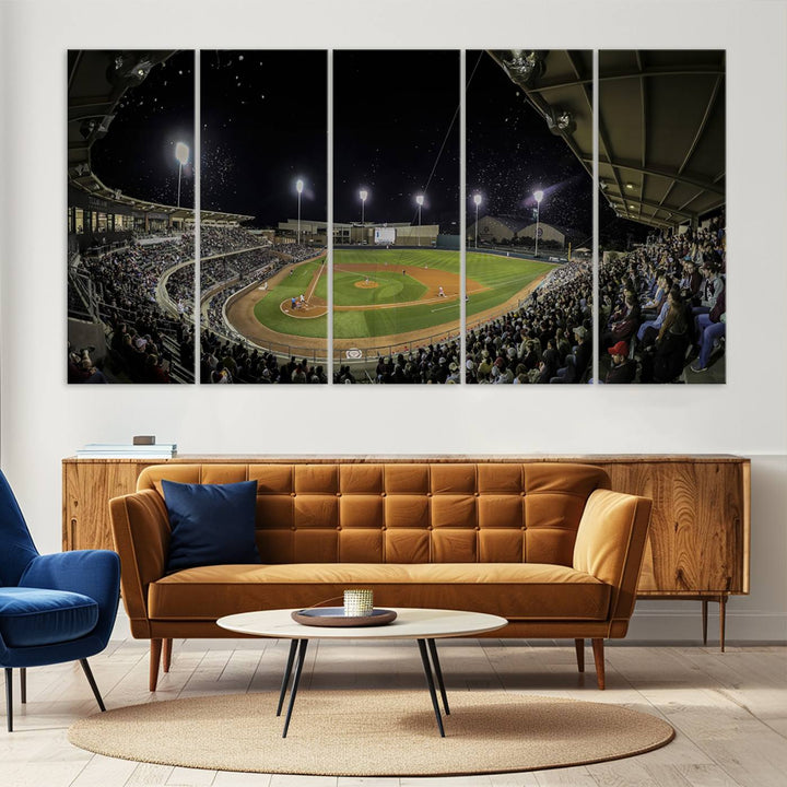 Olsen Field at Blue Bell Park - Texas A&M Aggies Baseball Stadium Wall Art Canvas Print