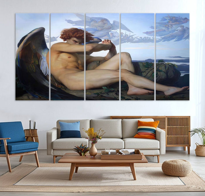 Fallen Angel Wall Art Canvas Print displayed above.