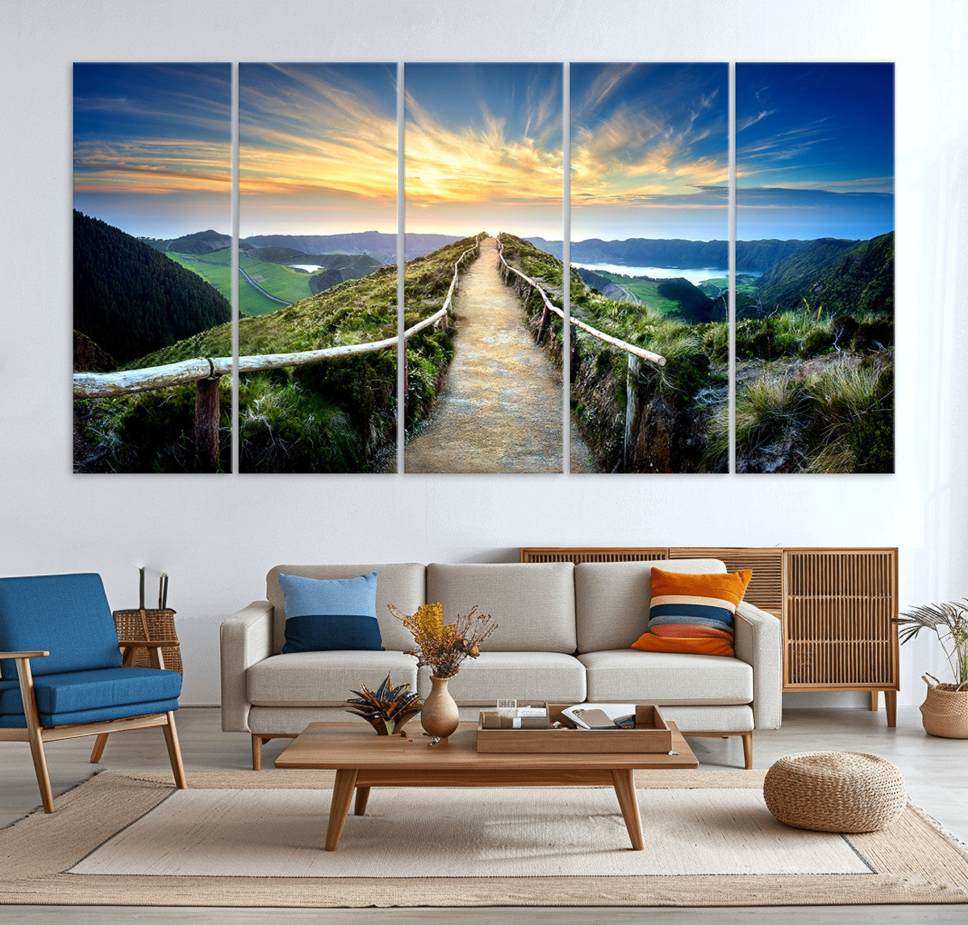 58887-MGV-CV-36X24-Mountain Landscape Wall Art Canvas Print