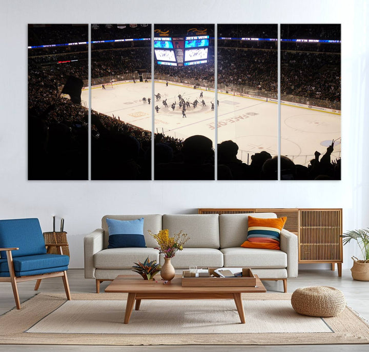 Canada Life Centre Wall Art | Winnipeg Jets Hockey Team Print | Canvas Print | Ready to Hang | Winnipeg Wall Decor