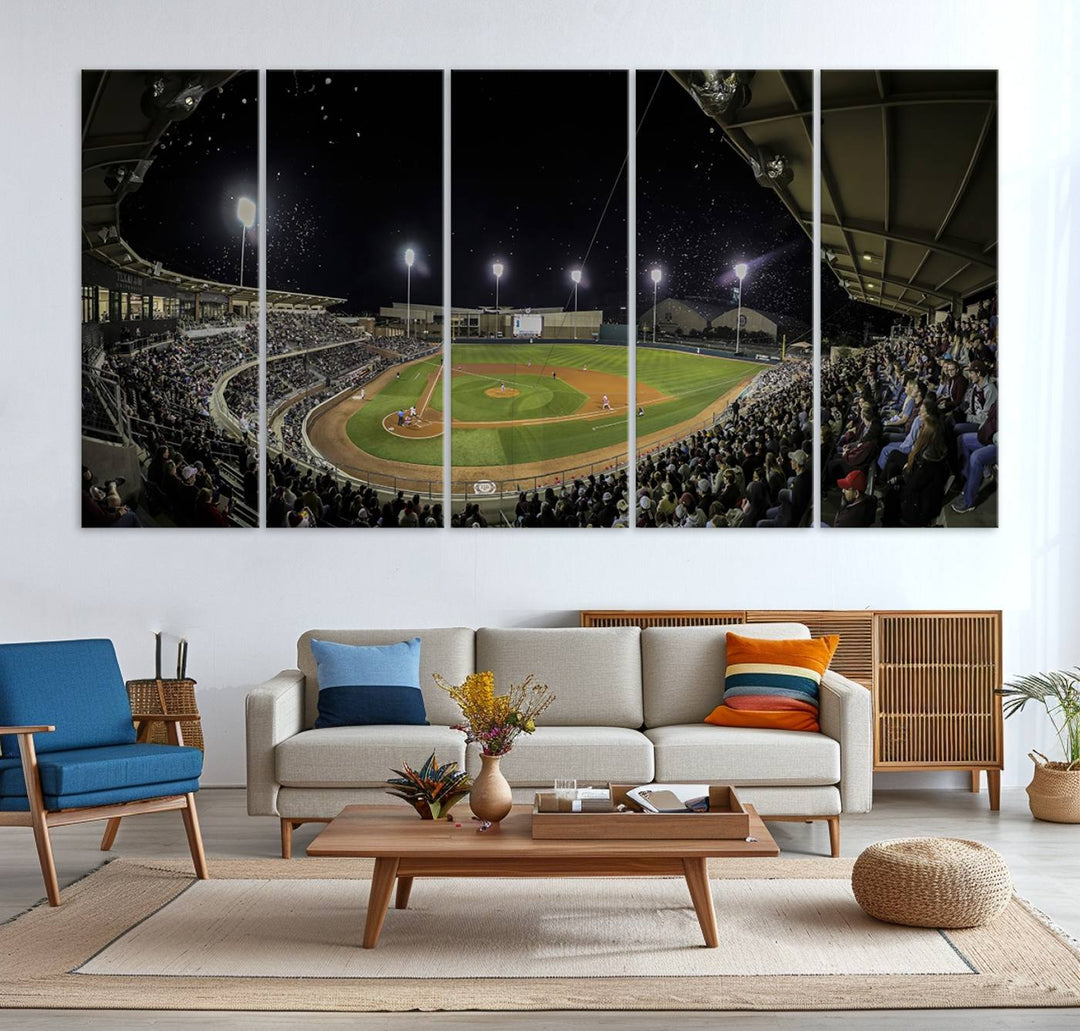 Olsen Field at Blue Bell Park - Texas A&M Aggies Baseball Stadium Wall Art Canvas Print